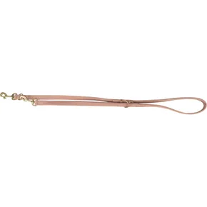 Vodítko PURE kožené nastavitelné, růžováM-L: 2 m/ 20 mm